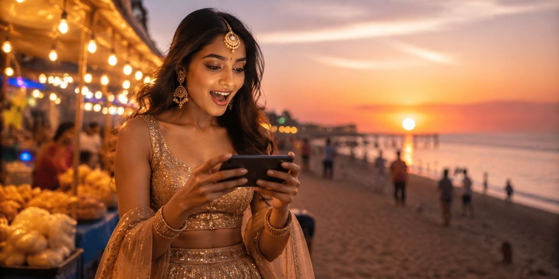 Indian mobile user placing bets through 8442 mobile interface
